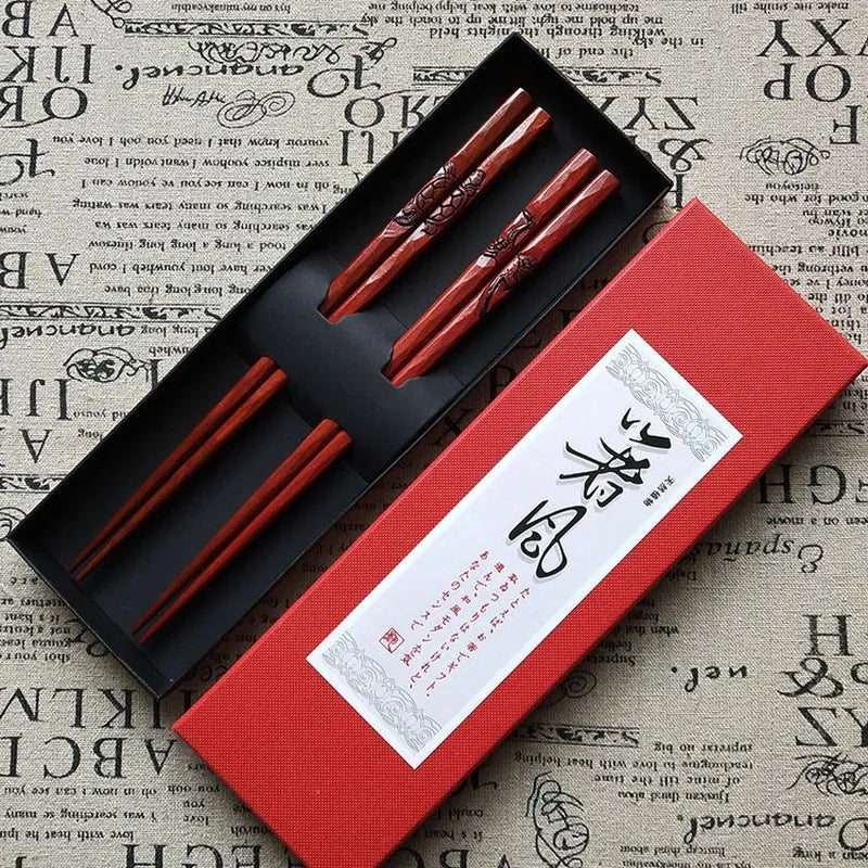 Japanese handcrafted wooden chopsticks (set of 2)