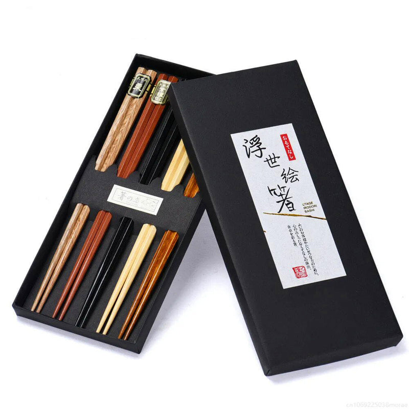 Japanese wooden sticks(set of 5)