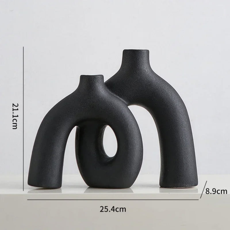 Japanese vase black