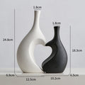 Japanese vase black and white