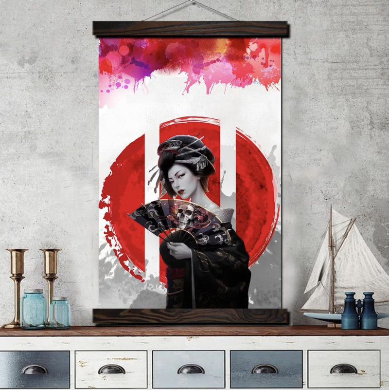 Japanese wall art geisha