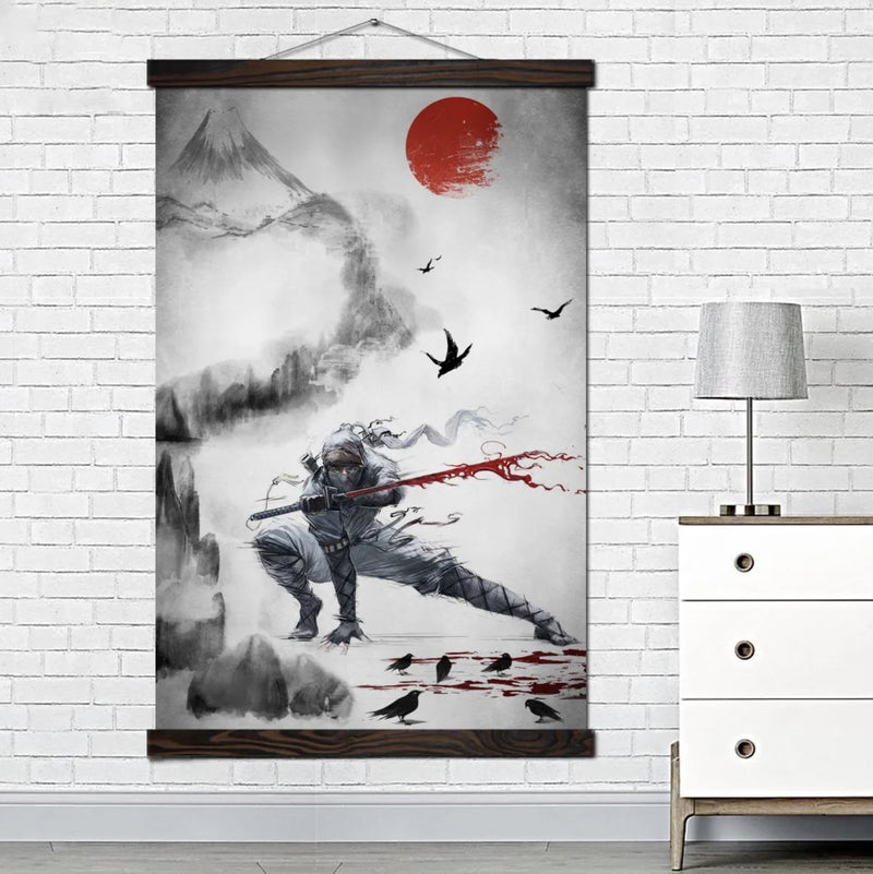 Japanese wall art ninja