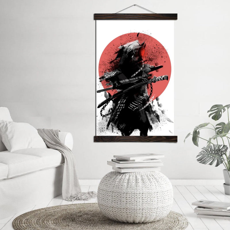 Japanese painting samurai ninja