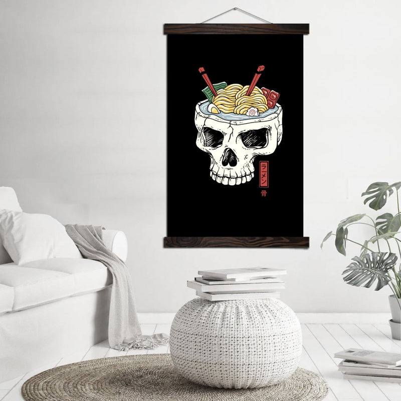 Japanese wall art skull