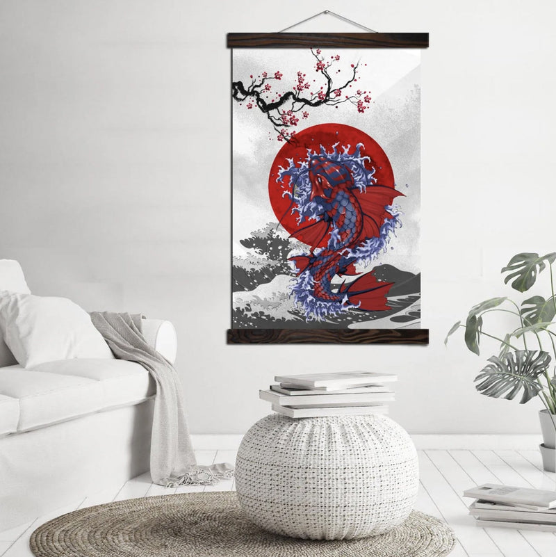 Japanese koi wall art