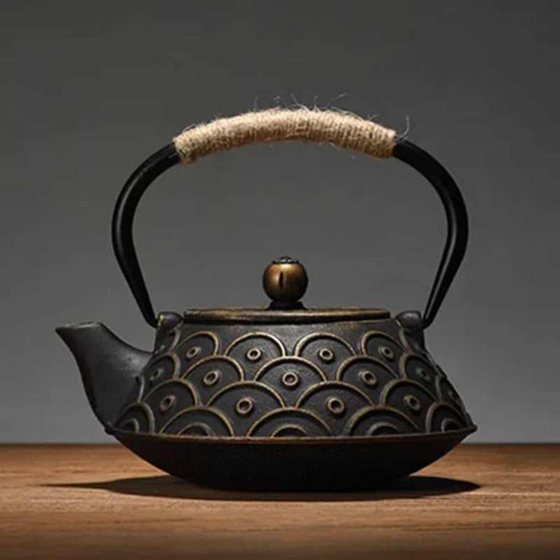 Japanese old cast iron teapot