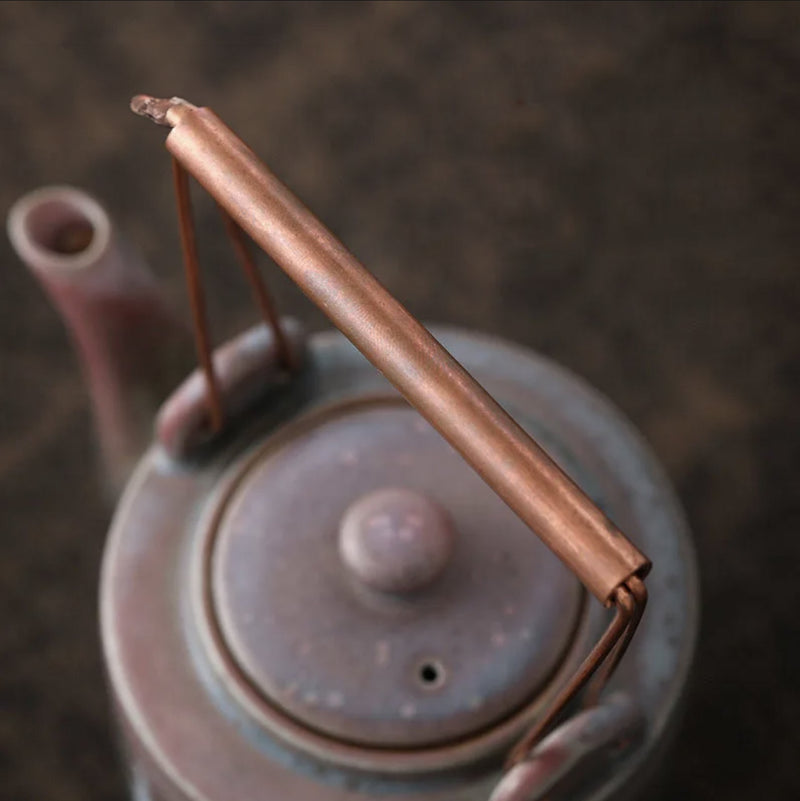 Japanese teapot with cranes