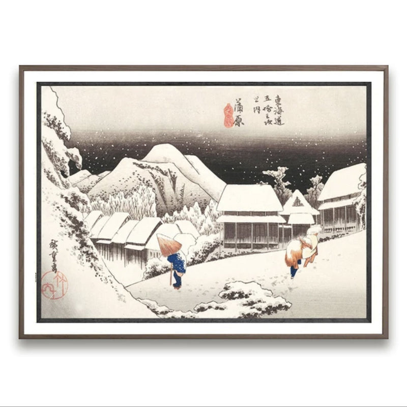 Japanese snow print