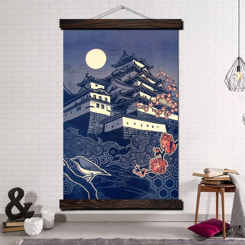 Japanese wall art castle