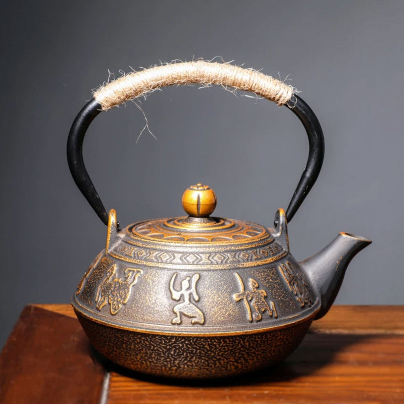 Japanese teapot in ancient style cast iron