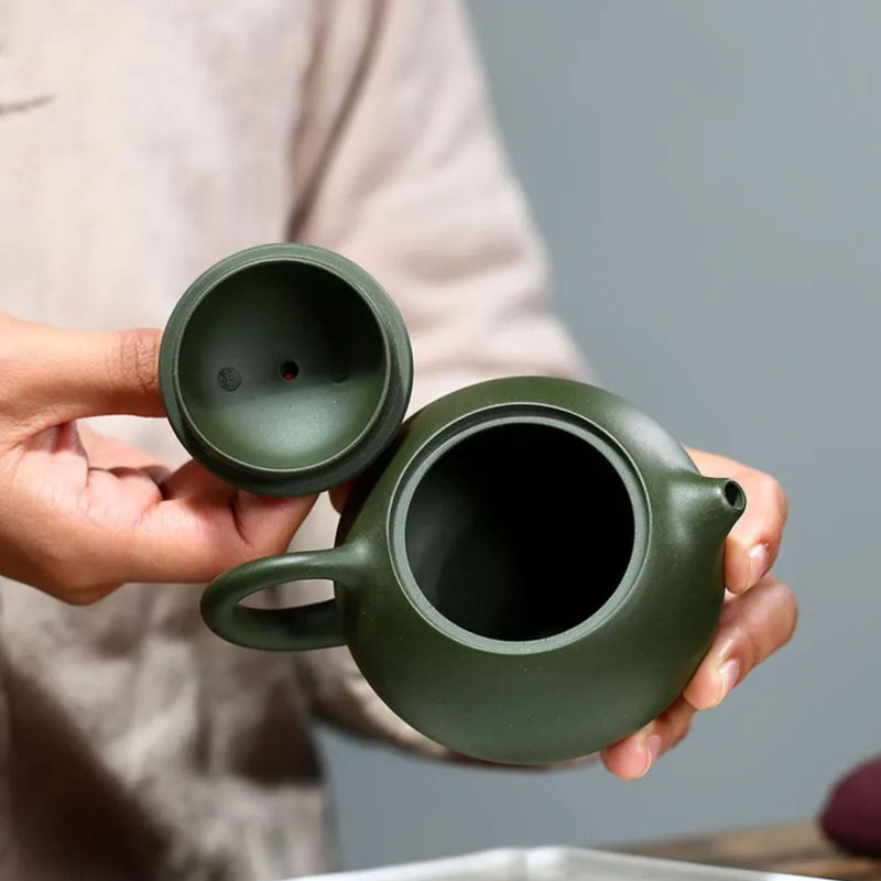 Japanese green teapot