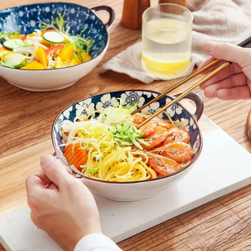 Large Japanese bowl with patterns