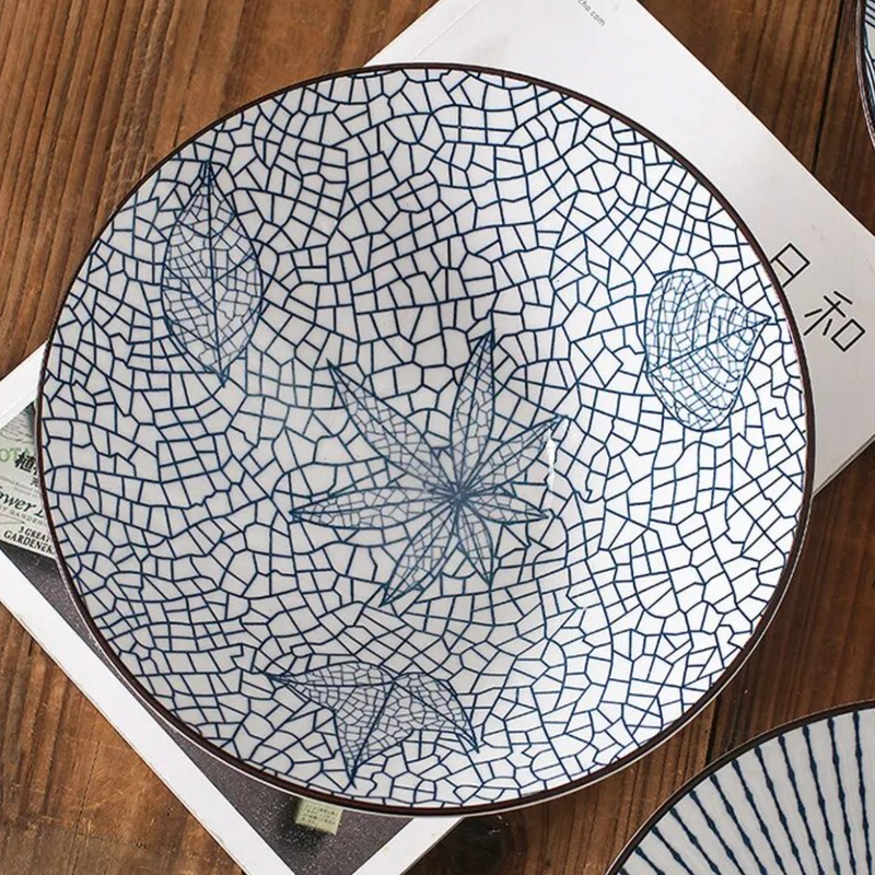 Japanese ceramic salad bowl