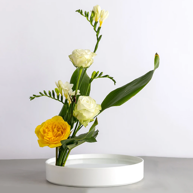 Plastic ikebana vase