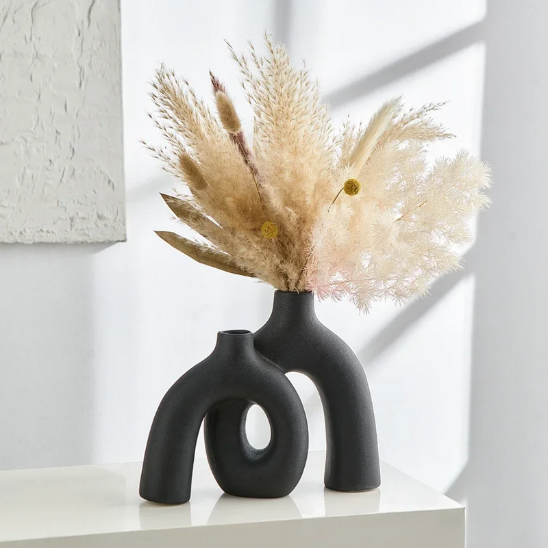 Japanese vase black