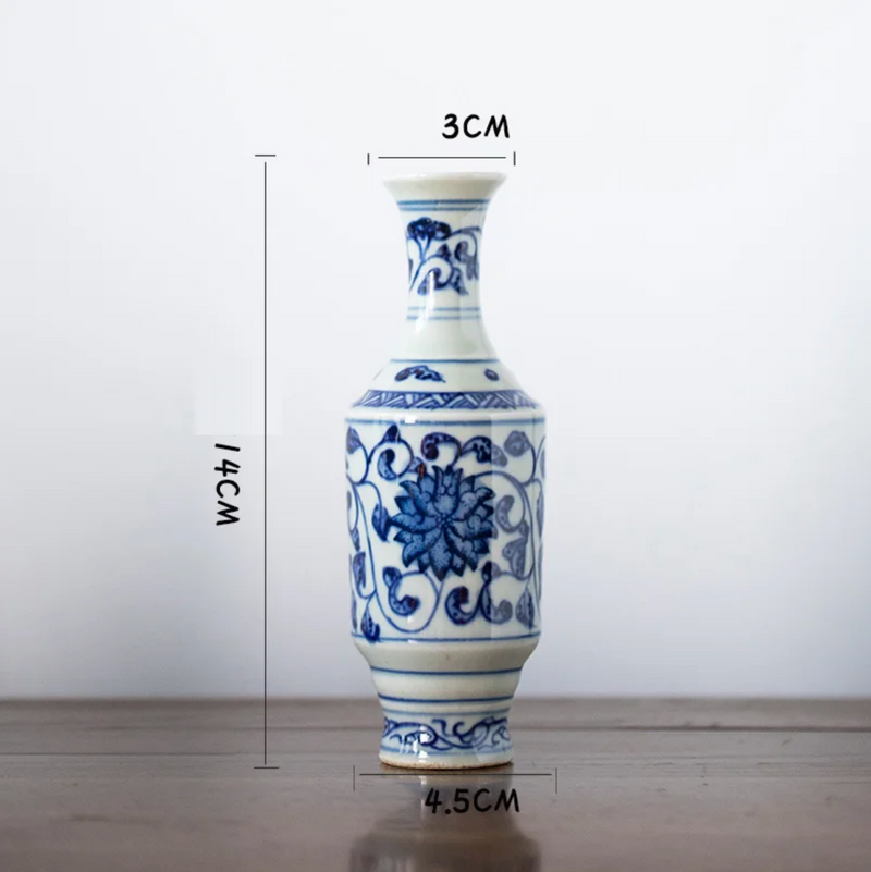 Japanese vase blue and white