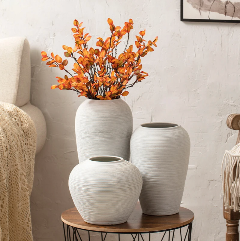 Modern white Japanese vase