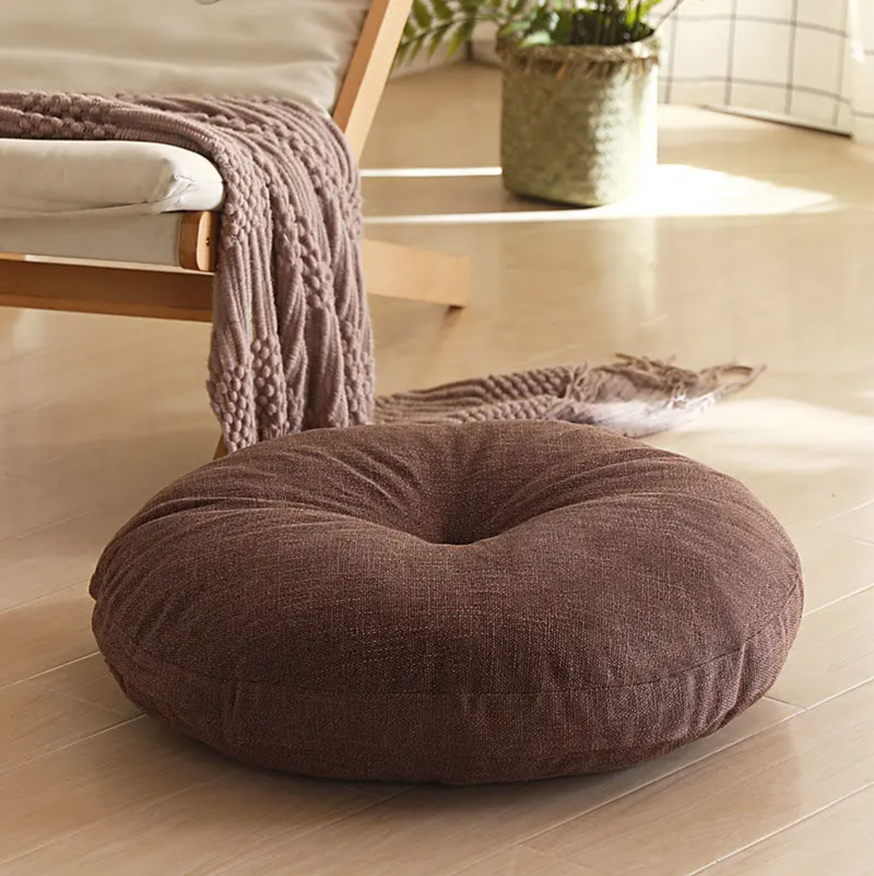 Japanese round monochrome Futon