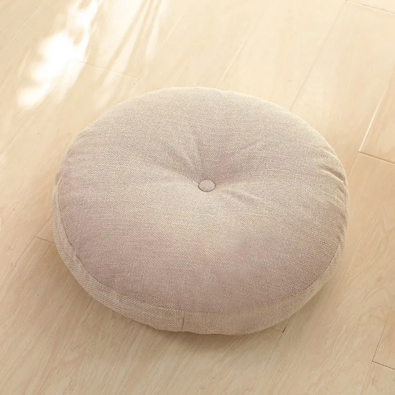 Japanese round monochrome Futon