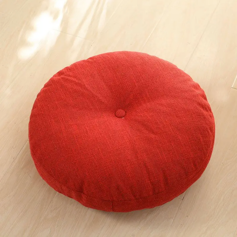 Japanese round monochrome Futon