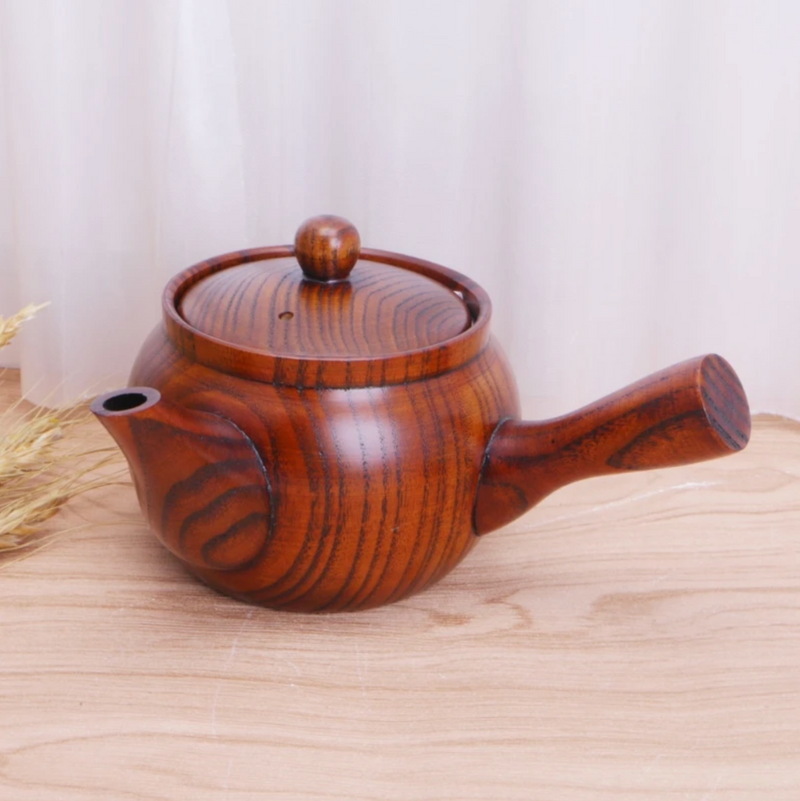 Japanese wooden kyusu teapot