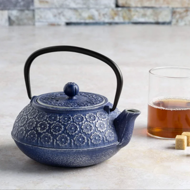 Japanese teapot blue