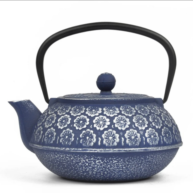 Japanese teapot blue