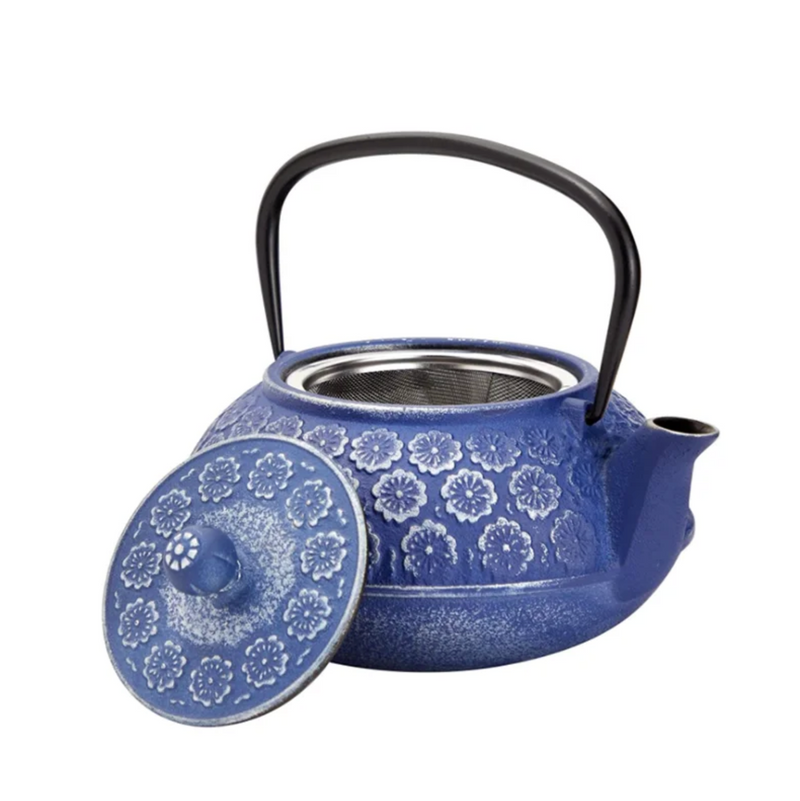 Japanese teapot blue