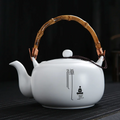 Japanese teapot white zen