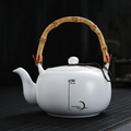 Japanese teapot white zen