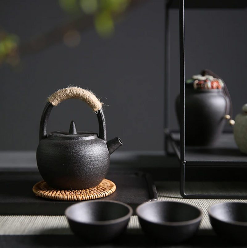 Japanese teapot round