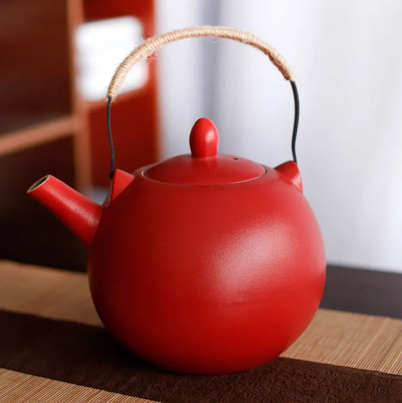 Japanese teapot round