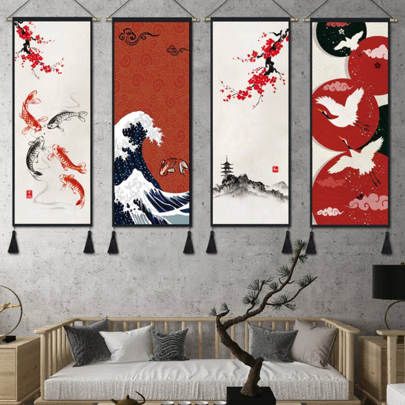 Japanese wall art to be suspended