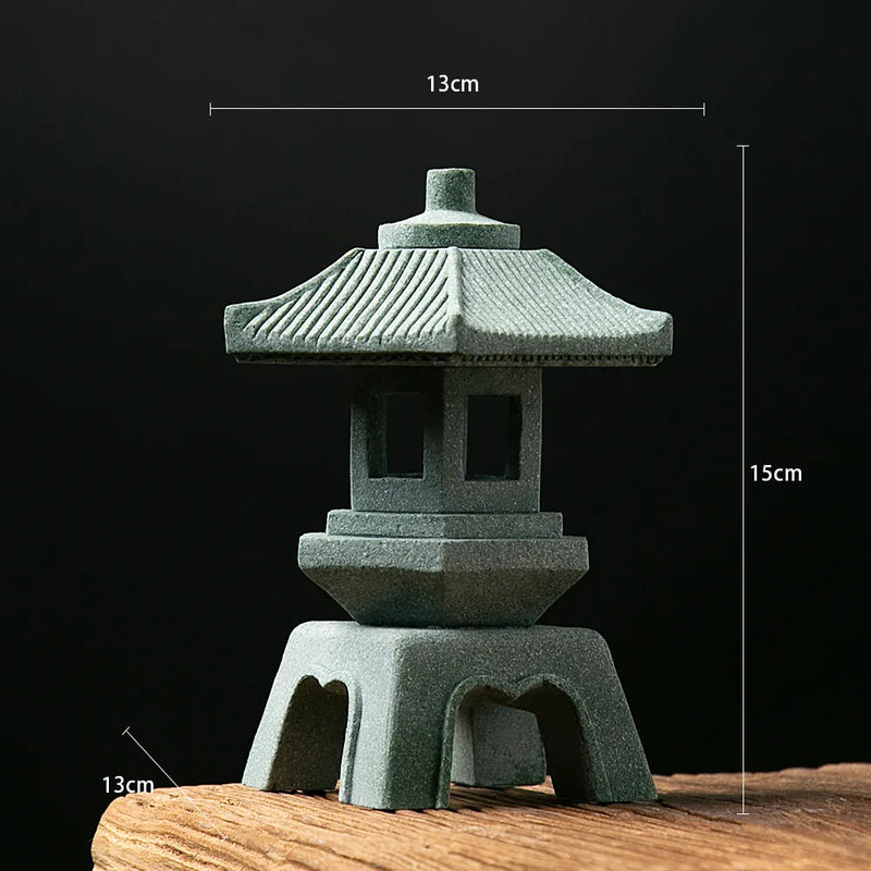 Japanese outdoor stone lantern