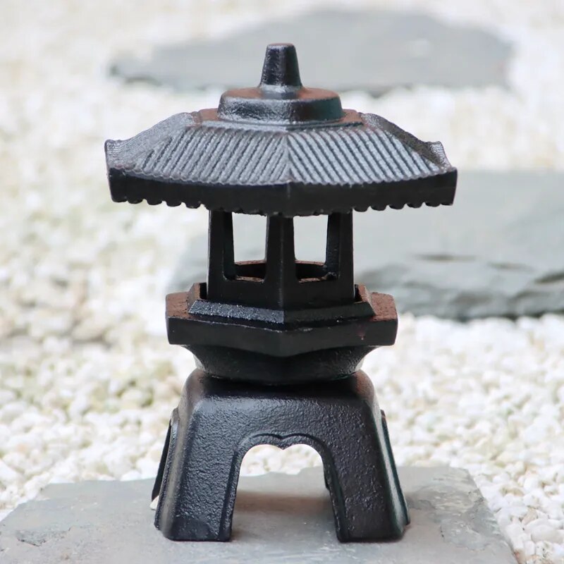 Small Japanese cast iron lantern