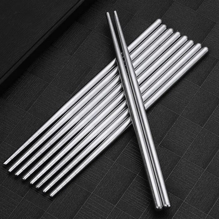 Japanese metal chopsticks (set of 5)