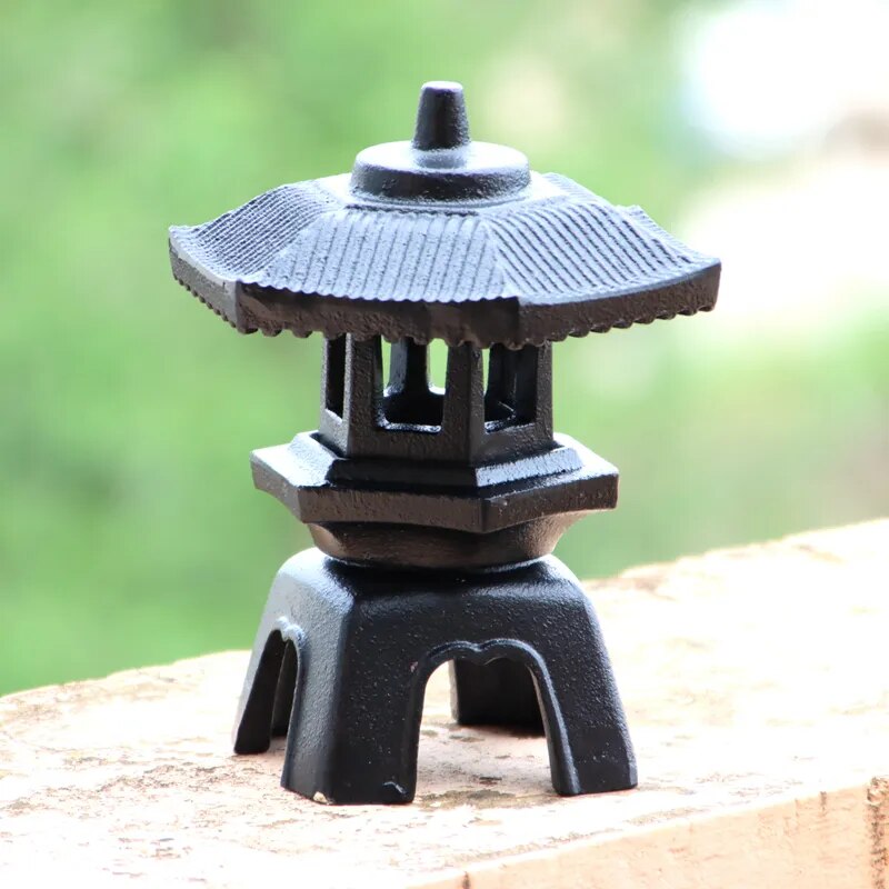 Small Japanese cast iron lantern