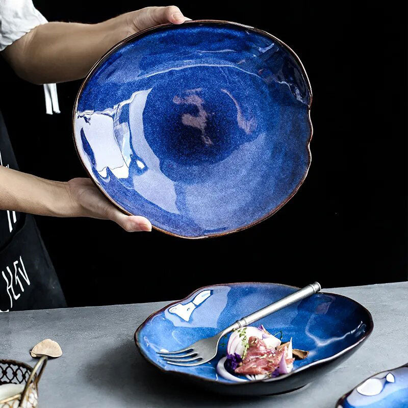 Japanese blue plate