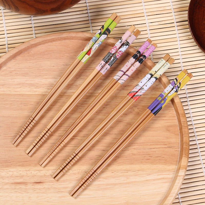 Japanese chopsticks geisha (set of 5)