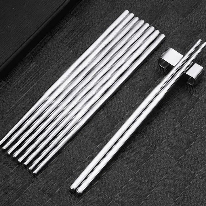 Japanese metal chopsticks (set of 5)