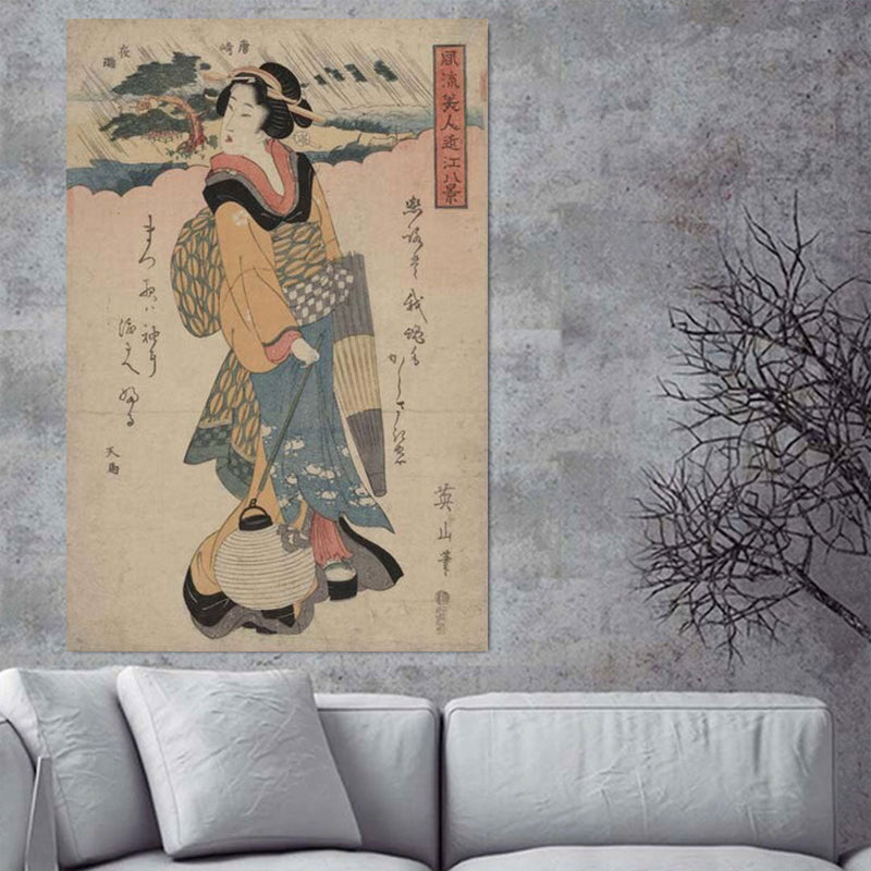 Japanese print woman