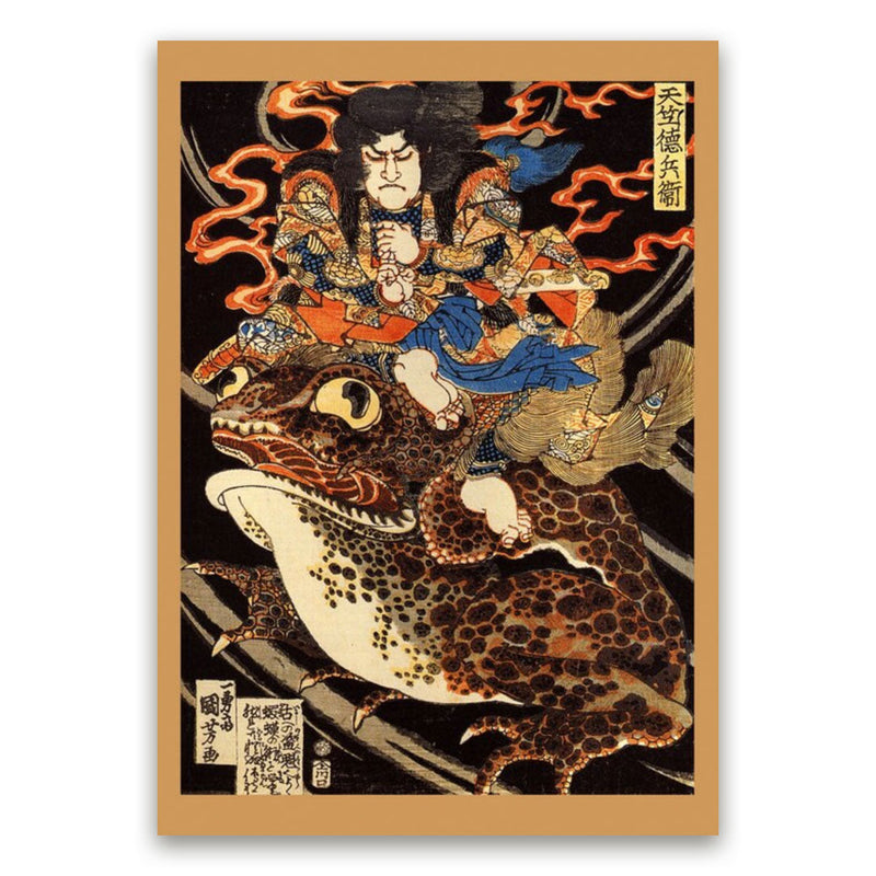 Japanese toad print