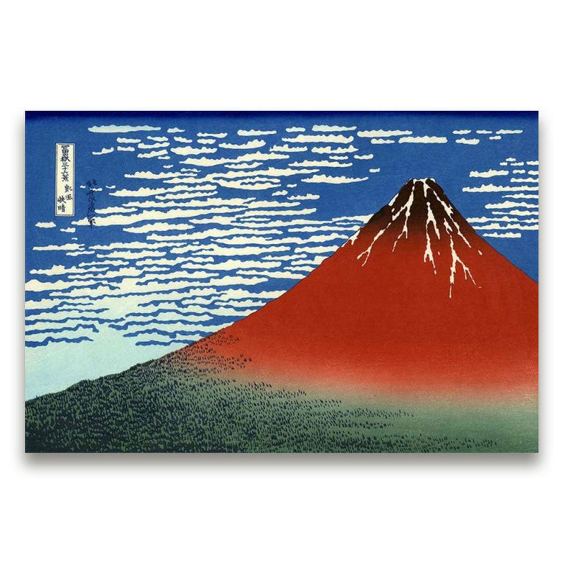 Japanese volcano print