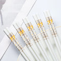 White Japanese chopsticks (set of 5)