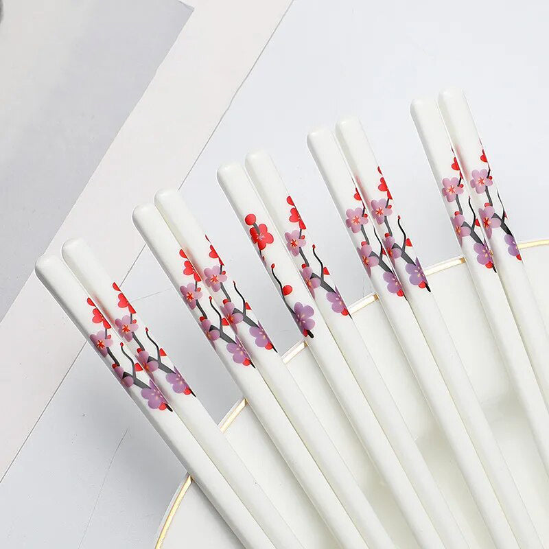 White Japanese chopsticks (set of 5)