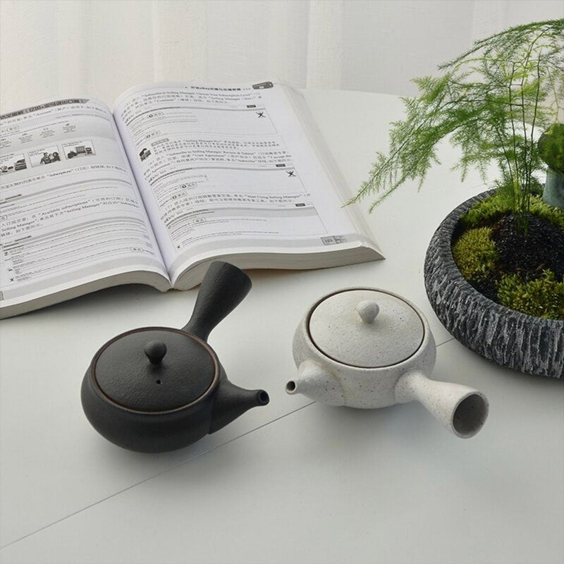 Japanese teapot kyusu round