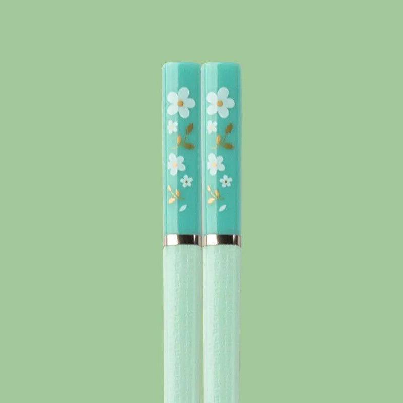 Japanese flowered chopsticks (set of 5)