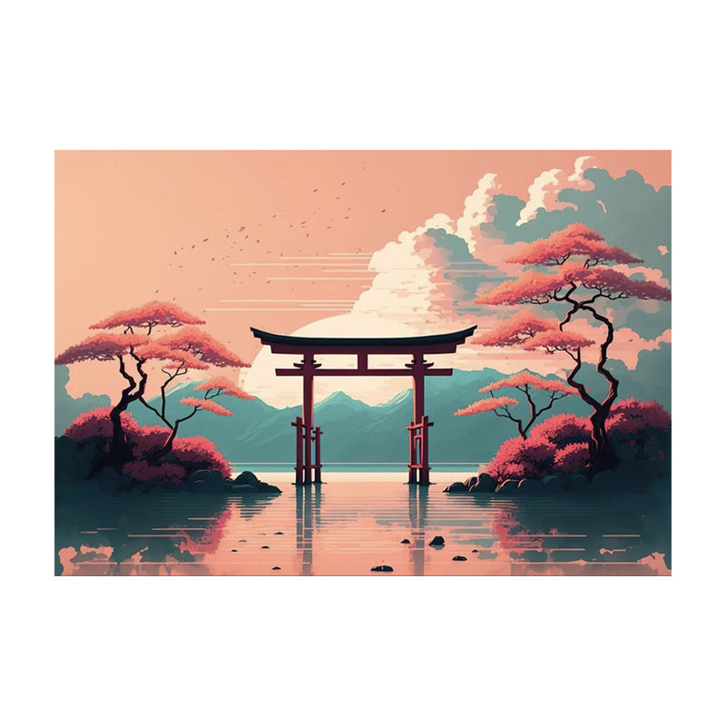 Japanese wall art door Torii