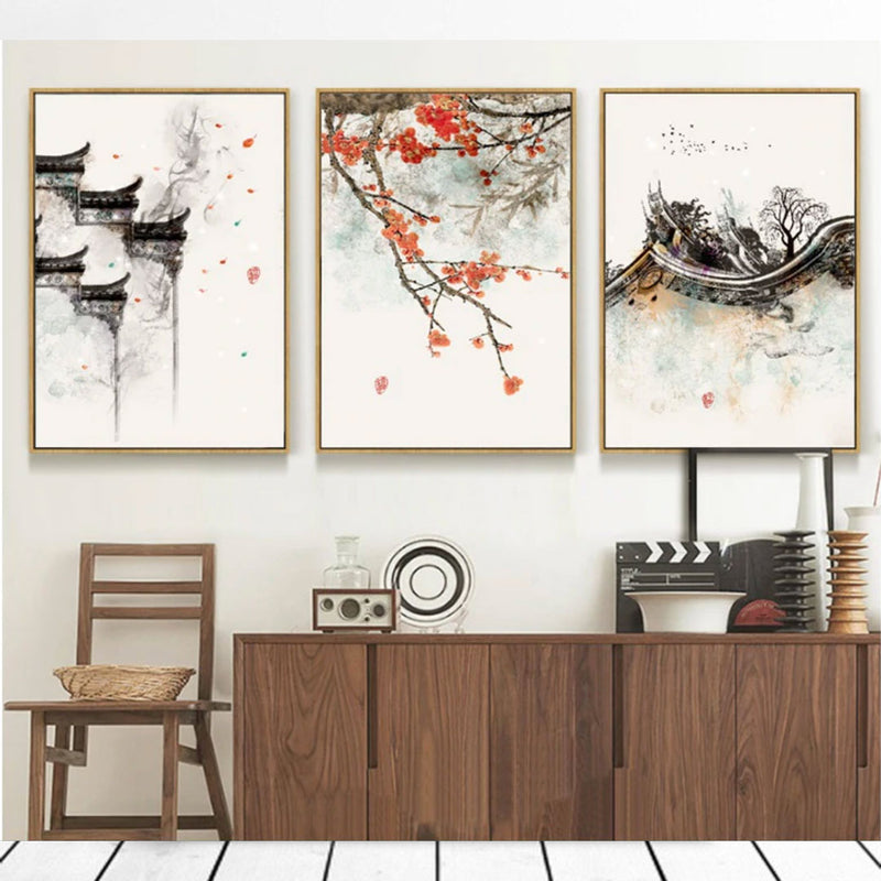 Shining Japanese wall art