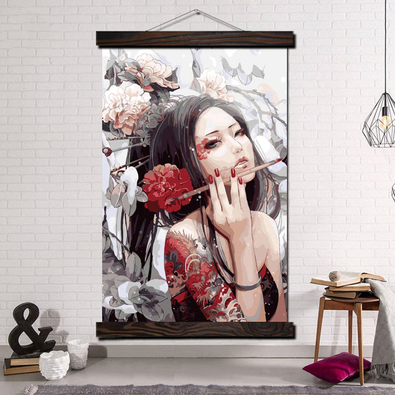 Japanese wall art girl sexy